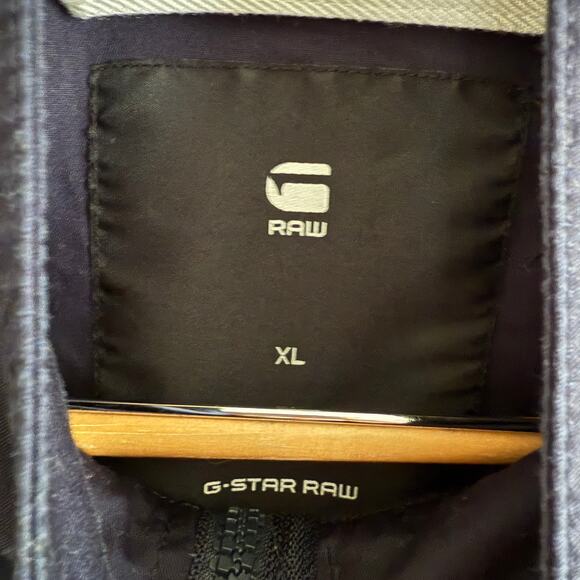 G STAR Raw | Navy Blue Cotton Powel Utility Lightweight jacket | Extra Large - Picture 4 of 10